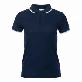 Рубашка поло женская STAN с окантовкой хлопок/полиэстер 185, 04BK, Т-синий (46) (42/XS), Цвет: тёмно-синий, Размер: 42/XS