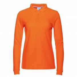 Рубашка поло женская STAN длинный рукав хлопок/полиэстер 185, 04SW, Оранжевый (28) (42/XS), Цвет: оранжевый, Размер: 42/XS