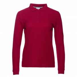 Рубашка поло женская STAN длинный рукав хлопок/полиэстер 185, 04SW, Бордовый (66) (42/XS), Цвет: бордовый, Размер: 42/XS