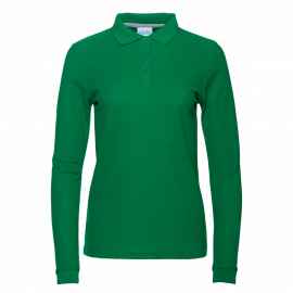 Рубашка поло женская STAN длинный рукав хлопок/полиэстер 185, 04SW, Зелёный (30) (42/XS), Цвет: Зелёный, Размер: 42/XS