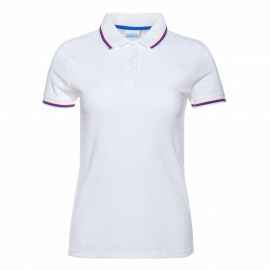 Рубашка поло женская STAN  триколор хлопок/полиэстер 185, 04WRUS, Белый (10) (42/XS), Цвет: белый, Размер: 42/XS