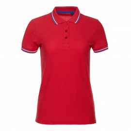 Рубашка поло женская STAN  триколор хлопок/полиэстер 185, 04WRUS, Красный (14) (42/XS), Цвет: красный, Размер: 42/XS