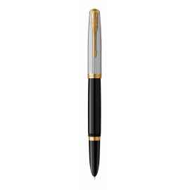 Перьевая ручка Parker 51 Premium Black GT, перо: M/F, чернила: Black,Blue, в подарочной упаковке.