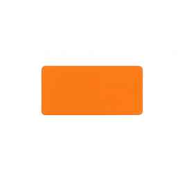 Шильд металлический, покрытие soft touch, подложка хром, оранжевый, Цвет: оранжевый