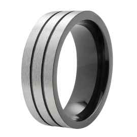 Кольцо ZIPPO Brushed Finish Ring, серебристое, нержавеющая сталь, диаметр 22,3 мм
