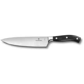 Нож шеф-повара VICTORINOX Grand Maître, кованый, 20 см, чёрный