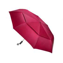 Зонт складной Canopy с большим двойным куполом (d126 см), 908201, Цвет: красный