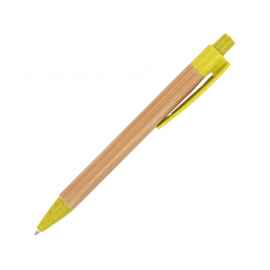 Ручка шариковая бамбуковая STOA, HW8034S10329, Цвет: бежевый,желтый