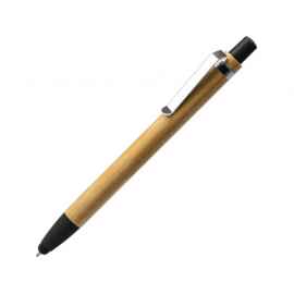 Ручка-стилус шариковая бамбуковая NAGOYA, BL8084TA02, Цвет: черный