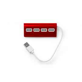 USB хаб PLERION, IA3033S160, Цвет: красный