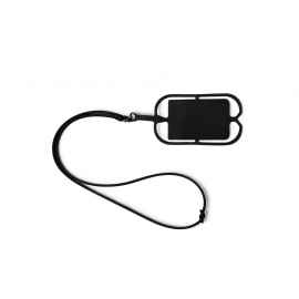 Силиконовый шнурок DALVIK с держателем мобильного телефона и карт, LY7046S102, Цвет: черный
