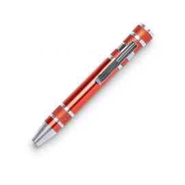 Алюминиевый мультитул BRICO в форме ручки, TO3991S160, Цвет: красный,серебристый