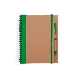 Блокнот А5+ ALANI с шариковой ручкой, NB8073S1226, Цвет: бежевый,зеленый