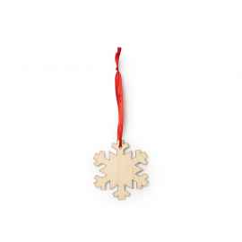 Деревянное новогоднее украшение JINGLE, снежинка, XM1305S1514