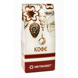 Кофе в зернах 70г в упаковке «домик» с нанесением вашего логотипа