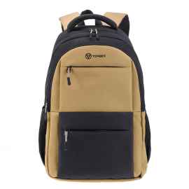 Рюкзак TORBER CLASS X, черно-бежевый, полиэстер 900D, 45 x 30 x 18 см
