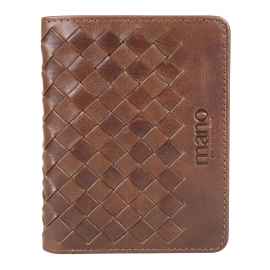 Портмоне для кредитных карт Mano 'Don Luca', натуральная кожа в коньячном цвете, 8,5 х 11 см