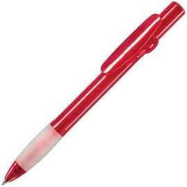 ALLEGRA, ручка шариковая, прозрачный красный, пластик, Цвет: красный