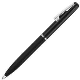CLICKER, ручка шариковая, черный/хром, металл, Цвет: черный, серебристый