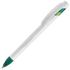 MANDI, ручка шариковая, зеленый/белый, пластик, Цвет: зеленый, белый