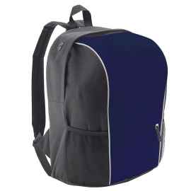 Рюкзак 'Jump' со светоотражающей полосой, темно-синий, полиестер  600D,  24х31х41 см, V30,5 литров
