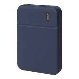 Универсальный аккумулятор OMG Flash 5 (5000 мАч) с подсветкой и soft touch, синий, 9,8х6.3х1,3 см, Цвет: синий