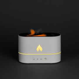 Увлажнитель-ароматизатор с имитацией пламени Fuego, белый, Цвет: белый, Объем: 150