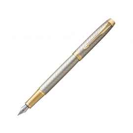Перьевая ручка Parker IM Premium, F, 1931684, Цвет: серый,золотистый,серебристый