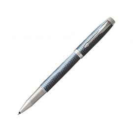 Ручка роллер Parker IM Premium, 2143648, Цвет: голубой,серебристый