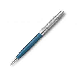 Ручка шариковая Parker Sonnet, 2119649, Цвет: голубой,серебристый