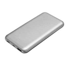 Внешний аккумулятор Carbon PB 10000 mAh, серебро, Цвет: серебряный, Размер: 120x154x20