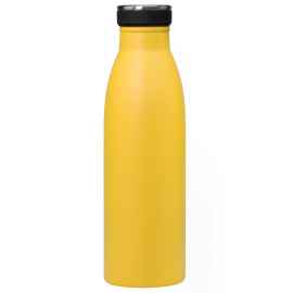 Термобутылка вакуумная герметичная Libra Lemoni, желтая, Цвет: желтый, черный, Объем: 500, Размер: 74x74x240