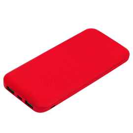 Внешний аккумулятор с подсветкой Luce 10000 mAh, красный, Цвет: красный, Размер: 120x173x24