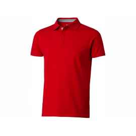 Рубашка поло Hacker мужская, S, 3309625S, Цвет: красный,серый, Размер: S