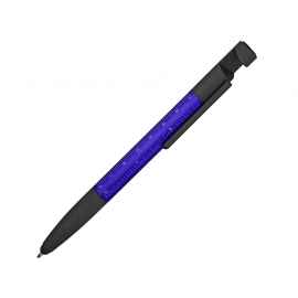 Ручка-стилус металлическая шариковая Multy, 71530.12, Цвет: темно-синий,черный