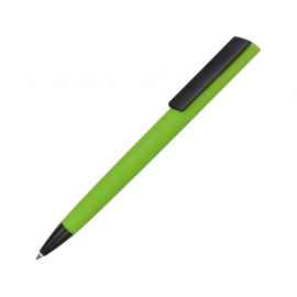 Ручка пластиковая шариковая C1 soft-touch, 16540.19clr, Цвет: черный,зеленое яблоко