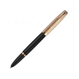 Ручка перьевая Parker 51 Deluxe, F, 2123511, Цвет: черный,золотистый
