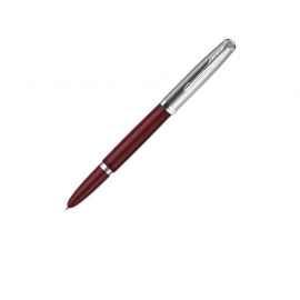 Ручка перьевая Parker 51 Core, F, 2123496, Цвет: красный,серебристый