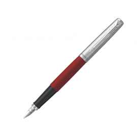 Ручка перьевая Parker Jotter, F, 2096898, Цвет: красный,серебристый