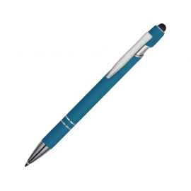 Ручка-стилус металлическая шариковая Sway soft-touch, 18381.22p, Цвет: синий