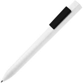 Ручка шариковая Swiper SQ, белая с черным, Цвет: белый, черный
