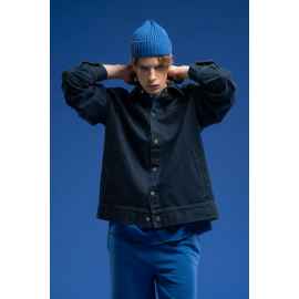 Куртка джинсовая O1, темно-синяя, размер XS/S, Цвет: синий, джинс, темно-синий, Размер: XS/S