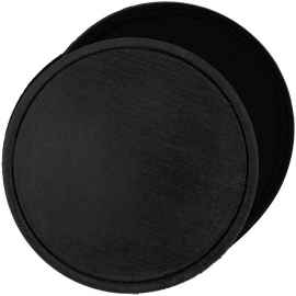 Лейбл из ПВХ с липучкой Menteqo Round, черный, Цвет: черный