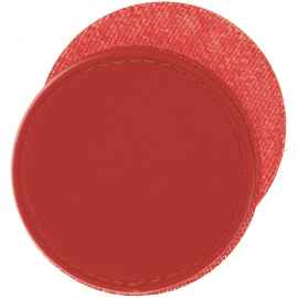 Лейбл из ПВХ с липучкой Menteqo Round, красный, Цвет: красный