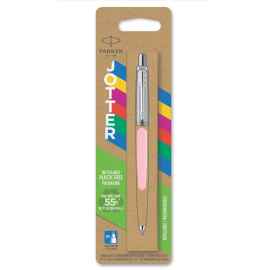 Шариковая ручка Parker Jotter, цвет BABY PINK, цвет чернил синий, толщина линии M , в блистере