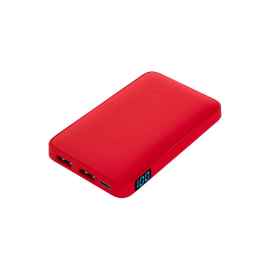 Внешний аккумулятор с подсветкой Ancor 5000 mAh, красный, Цвет: красный, Размер: 145x100x25