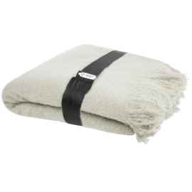 Мохеровое одеяло из вторичного ПЭТ Ivy, Светло-серый