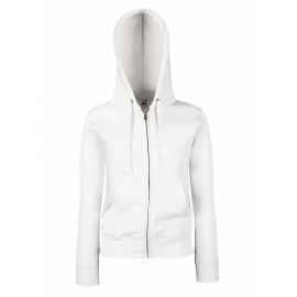 Толстовка 'Lady-Fit Hooded Sweat Jacket', белый_XS, 75% х/б, 25% п/э, 280 г/м2, Цвет: белый