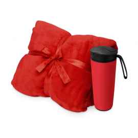 Подарочный набор Dreamy hygge с пледом и термокружкой, 700347.01, Цвет: красный,красный, Объем: 470