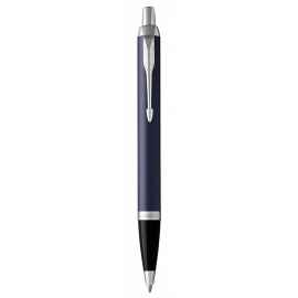 Шариковая ручка Parker IM Metal Matte Blue CT, стержень: M, цвет чернил: blue, в подарочной упаковке.